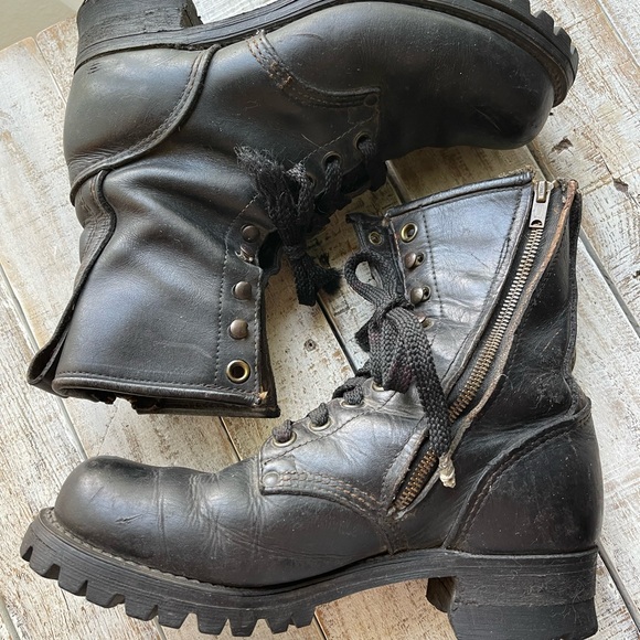 Mens Vibram GEORGIA Logger leather lace up Boots  NO SIZE Georgia Boot main image 8